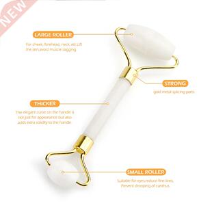 White Jade Face Massage Roll Gouache Scraper Guasha Masseur