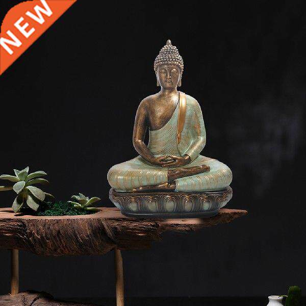 Sitting Buddha Statue Zen Gesture Thai Buddha Figurine图片