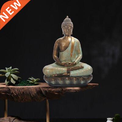 Sitting Buddha Statue Zen Gesture Thai Buddha Figurine