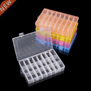 24 Grids Adjustable Plastic Jewelry Beads Accessories Storag