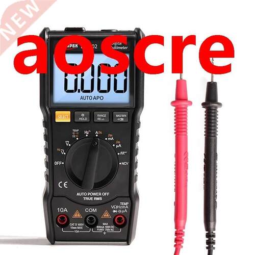 Digital Multimeter 6000 Counts True RMS Flashlight Digital V