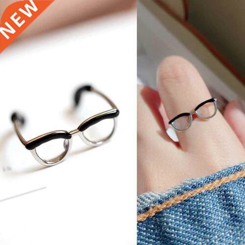 2022 New ndy Cute Glasses Ring Multiple Minimalist Adjustabl