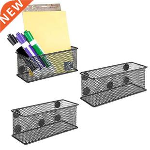 Magnetic Pencil Holder Holde 3PCS Metal Mesh