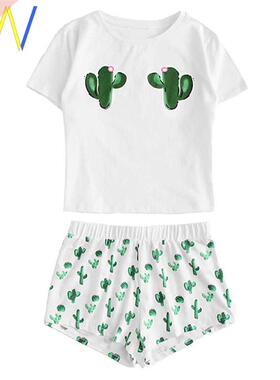 Pajamas for women Shorts T-Shirt Sleepwear pyjama lies