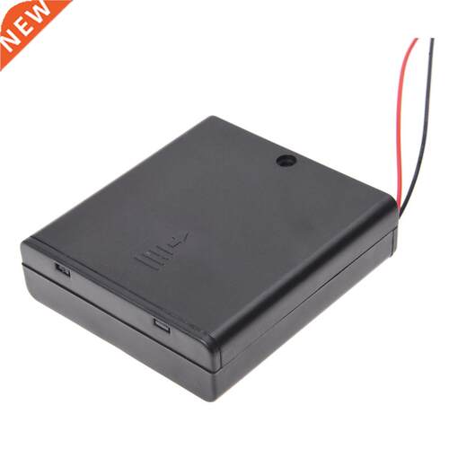 5 Pcs 2 Wire ON/OFF Switch Cases Holders for 4x1.5V AA Batt