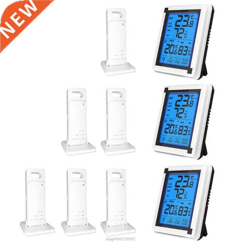 Touch screen Wireless Weather Station ℃/℉ Thermometer Hy