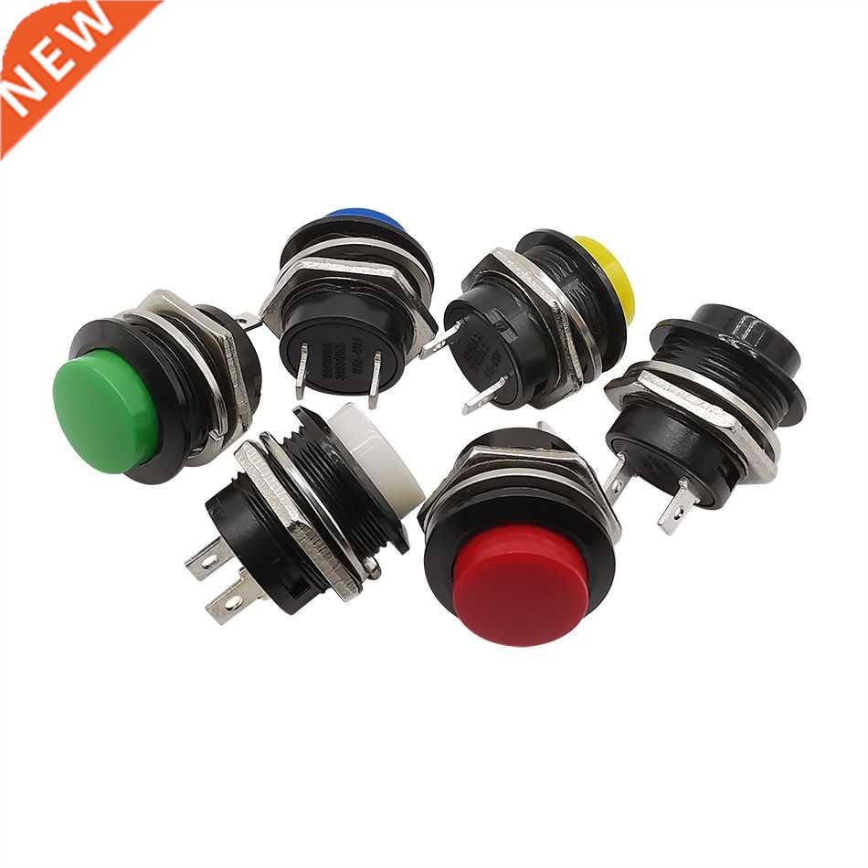 1Pcs R13-507 Momentary Round Push Button Switch 16mm OFF-ON