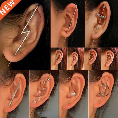 New Ear Needle Wrap Crawler Hook Earrings for Women Surround