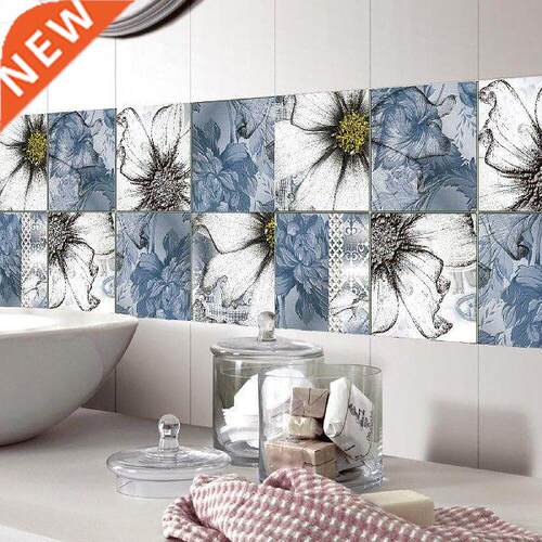 Retro Color Tiles Pattern Tile Stickers Home Decor DIY Self
