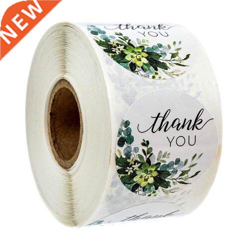 100-500pcs/roll Thank You Stickers Seal Labels Handmade Cust