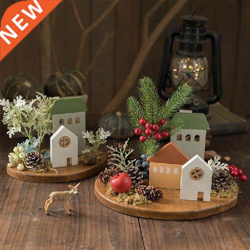 Cabin House Foyer Micro Landscape Ornaments Desktop Mori