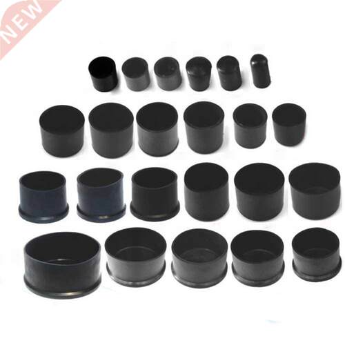 2/10PCS 6mm~63mm Black Chair Table Feet Stick Pipe Tubing En