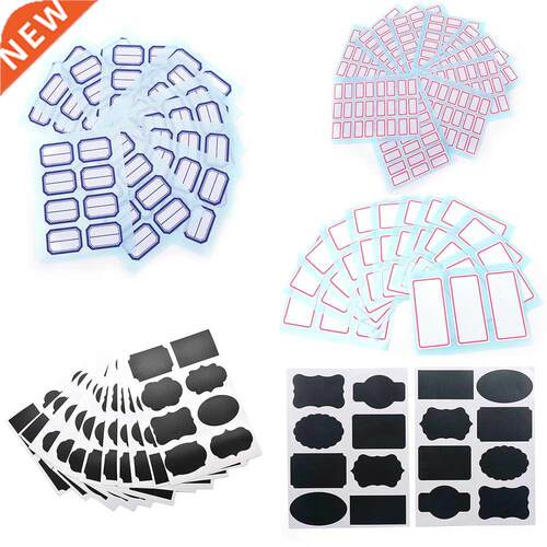 8/16/168pcs Per Lot Waterproof Chalkbod Kitchen Spice Labe