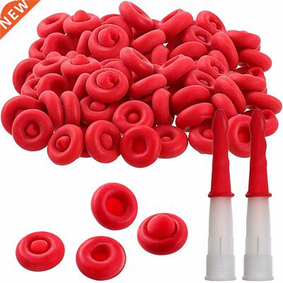 20pcs Caulk Cap Glass Glue Tip Sealing Cap Barrel Glue Mouth