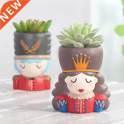 King Soldier Plant Pot Mini Flower Pot Creative Design