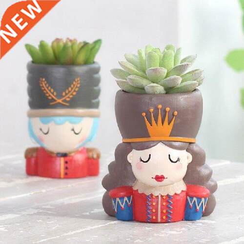 King Soldier Plant Pot Mini Flower Pot Creative Design