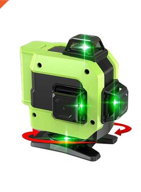 16/12 Lines 4/3D Laser Level 360 Rotatable Base Horizontal a