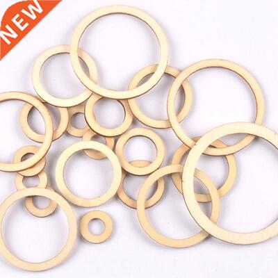 Circle/ring Wood Crafts  Scrapbook Natural Wooden Ornats