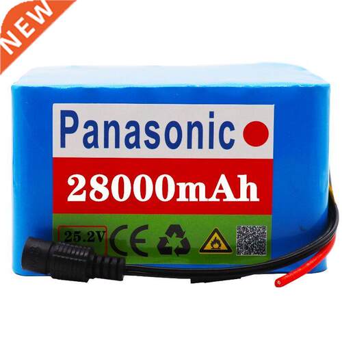 New 24V 28Ah 6S5P 18650 li-ion battery pack 25.2 V28000mAh e