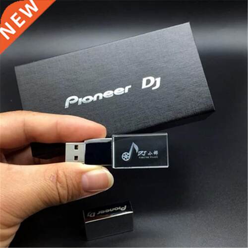With LED Light Custom Logo Crystal USB Flash Pen Drive 4GB 8