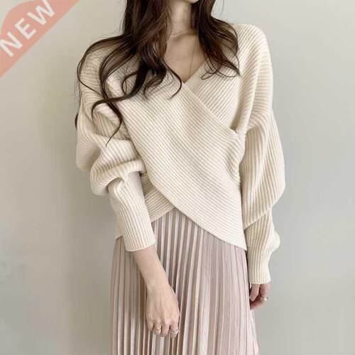 JHeute New 2022FW Long Sleeves Sweater Pullover Ladies Kore