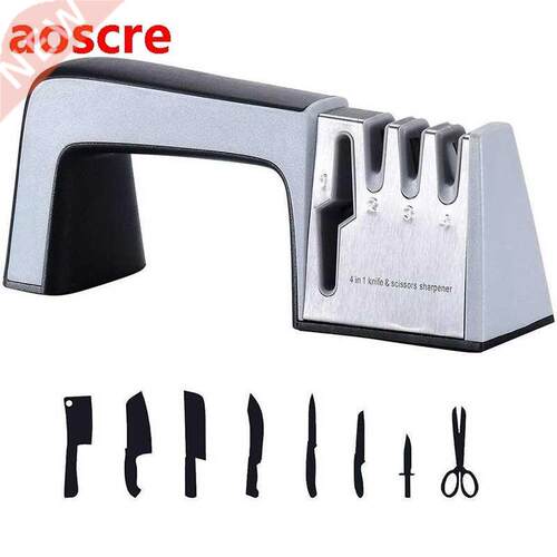 Knife Sharpener Professional Kitchen Sharpener 4 in 1 Knife
