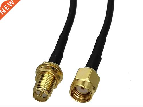 1pcs RG174 Cable RP-SMA Male Jack to RP-SMA Female Plug Nut