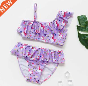 -16Y Unicorn Two-piece Grils Swimwear 2021High Quality Chil