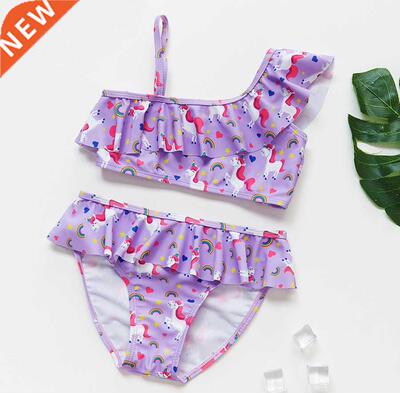 -16Y Unicorn Two-piece Grils Swimwear 2021High Quality Chil
