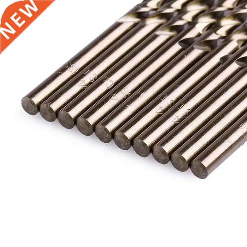 10Pcs 1-5mm M35 Round Shank HSS-Co Cobalt Twist Drill Spiral