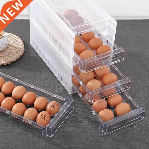 24 Grids Plastic Egg Storage Box Eggs Holder Portable Food