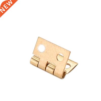 10Pcs Mini Brass Plated Hinge Small Decorative Jewelry Woode