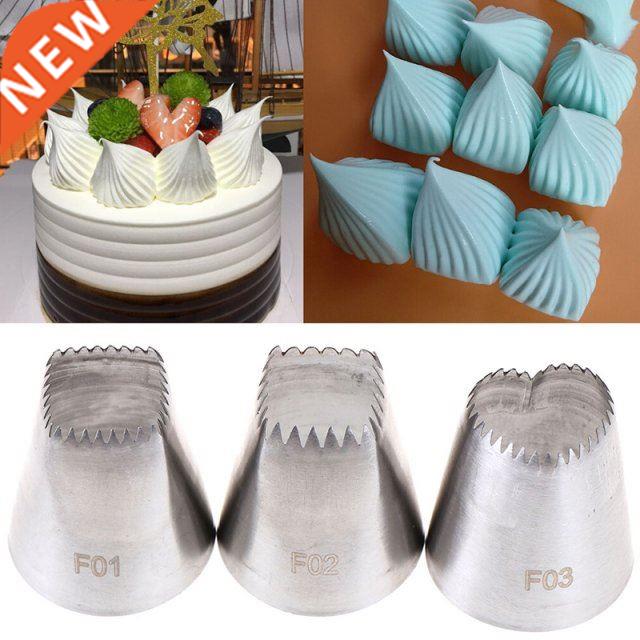 pcs Square Heart Icing Piping Nozzles Russian  Cream Cak