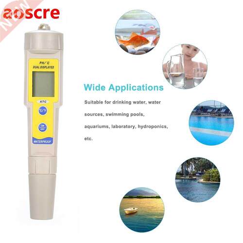 Pen-type pH Meter Temperature pH Test Pen with Automatic Tem