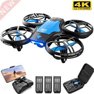 V8 New Mini Drone 4K 1080P HD Camera WiFi Fpv Air Pressure H