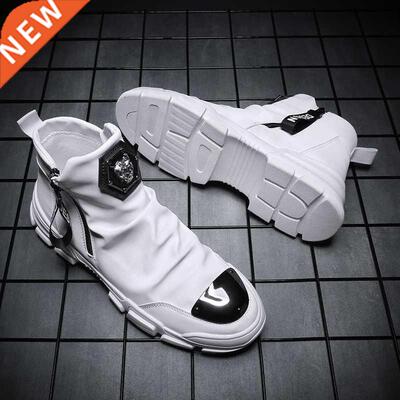 BomKinta New Handmade Ankle Boots for Young Men PU Leather F