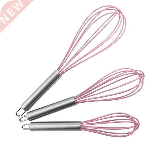 3 Pack Silicone Whisks (8+10+12)inch Whisk Set Fr Kitch