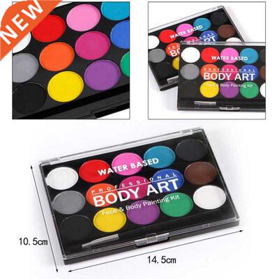 15 Colors Face Body Painting Non Toxic Safe Water Paint Oil