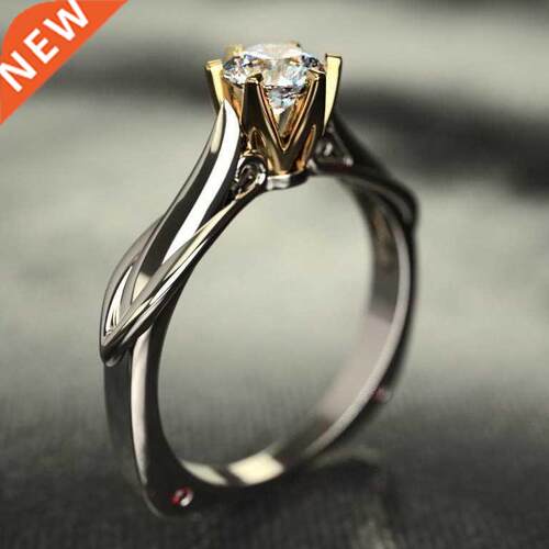 18K Multi Gold Ring for Women Natural 1 Carat Diamond with D