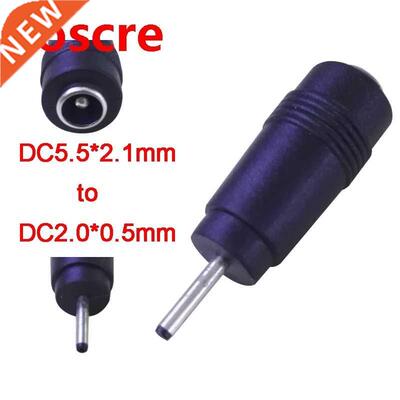 1Pcs Straight New DC2.0*0.5mm Male to DC5.5*2.1mm Female Lap