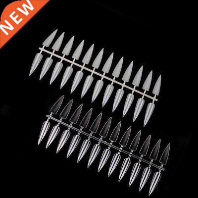 240pcs Extra Long Sharp False Nail Tip Display Board French