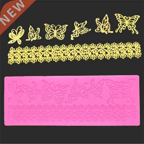 Wedding Cake Silicone Beautiful Flower Lace Fondant Mold
