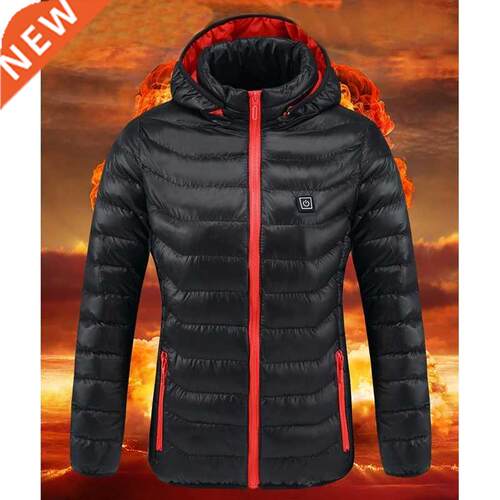 Women USB Electric Battery Heated Jackets Outdoor Long Sleev