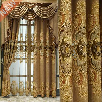 Curtains for Living Dining Room Bedroom Valance European Sty