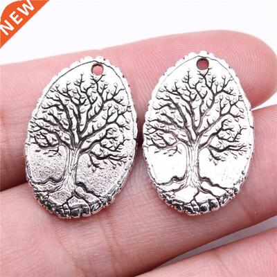 WYSWYG 10pcs Charms 26x17mm Lfe ree Charms Pendant Antque