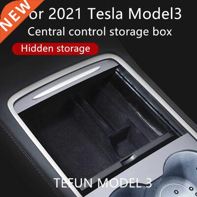 TEFUN For Tesla Model 3 Y 2021 2022 Storage Box Car Central