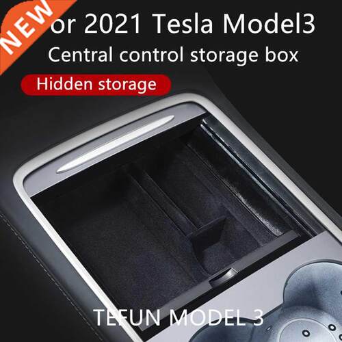 TEFUN For Tesla Model 3 Y 2021 2022 Storage Box Car Central