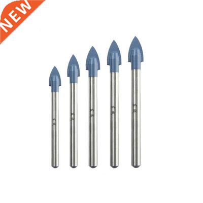 5pcs 4/5/6/8/10mm Glass Drill Bit Set Tungsten Carbide Tippe
