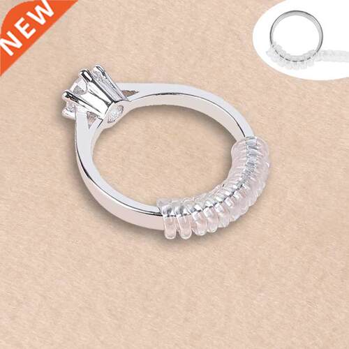 4pcs Vintage Spiral Based Ring Size Adjuster Shell hard Guar