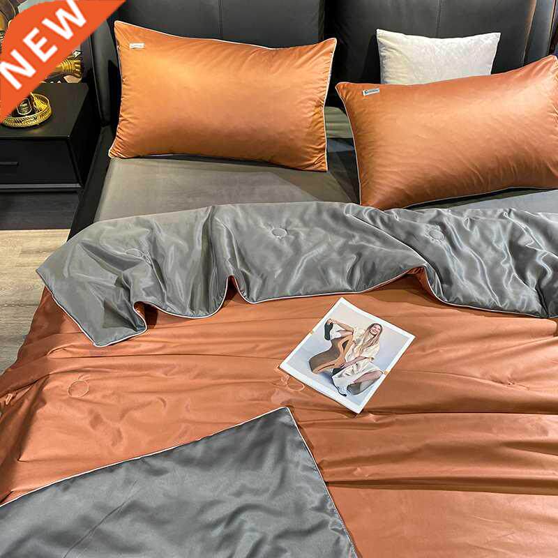 Silk Summer Quilt Four-Piece Ice Silk Silky Sleep Naked